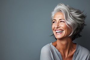 Portrait of attractive, smiling senior woman