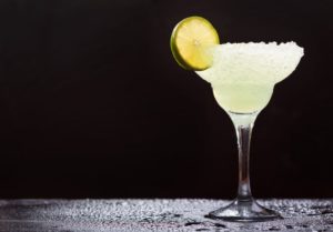 Margarita isolated against black background